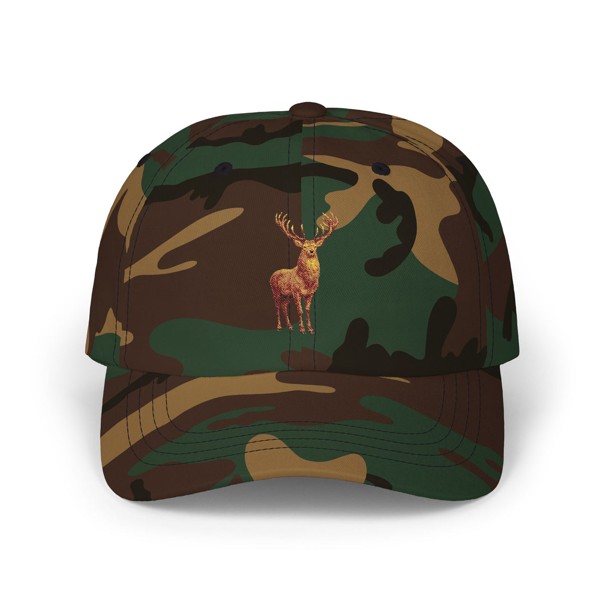 Watercolor Deer Cap | Embroidered Stag Dad Hat, Nature Outdoors