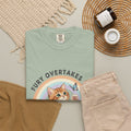 Fury Overtakes Me Cat Tee | Orange Tabby, Rainbow, Floral Design