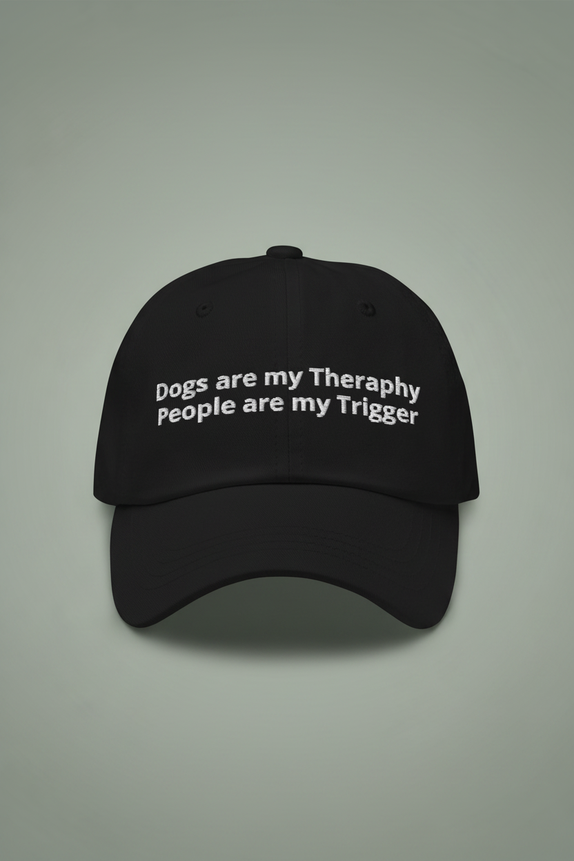 Black Dogs are my Therapy hat